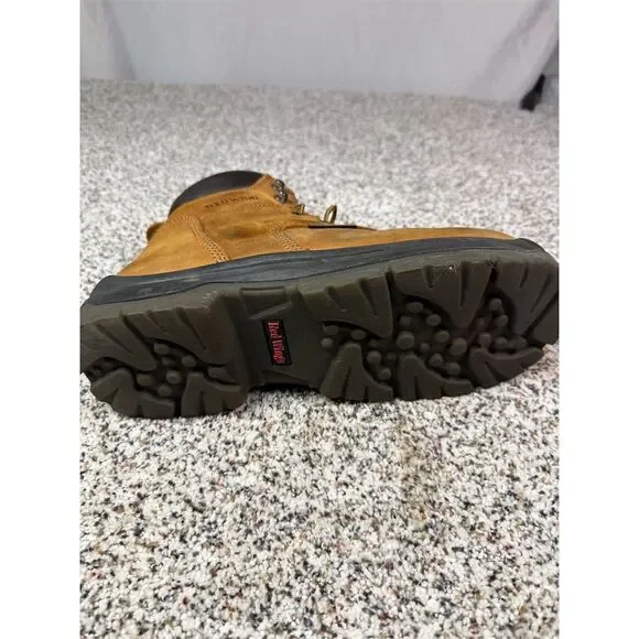 Red Wing Men's King Toe Work Boots Brown Steel Toe Size 9.5 Waterproof - Picture 4 of 11